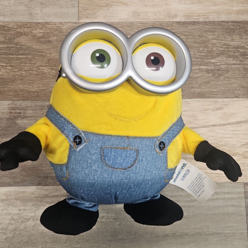 Minions Sing Dance Bob 8" Interactive Despicable Me Plush Toy Battery